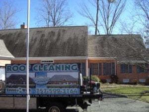 Before Roof Cleaning In Yorktown, VA