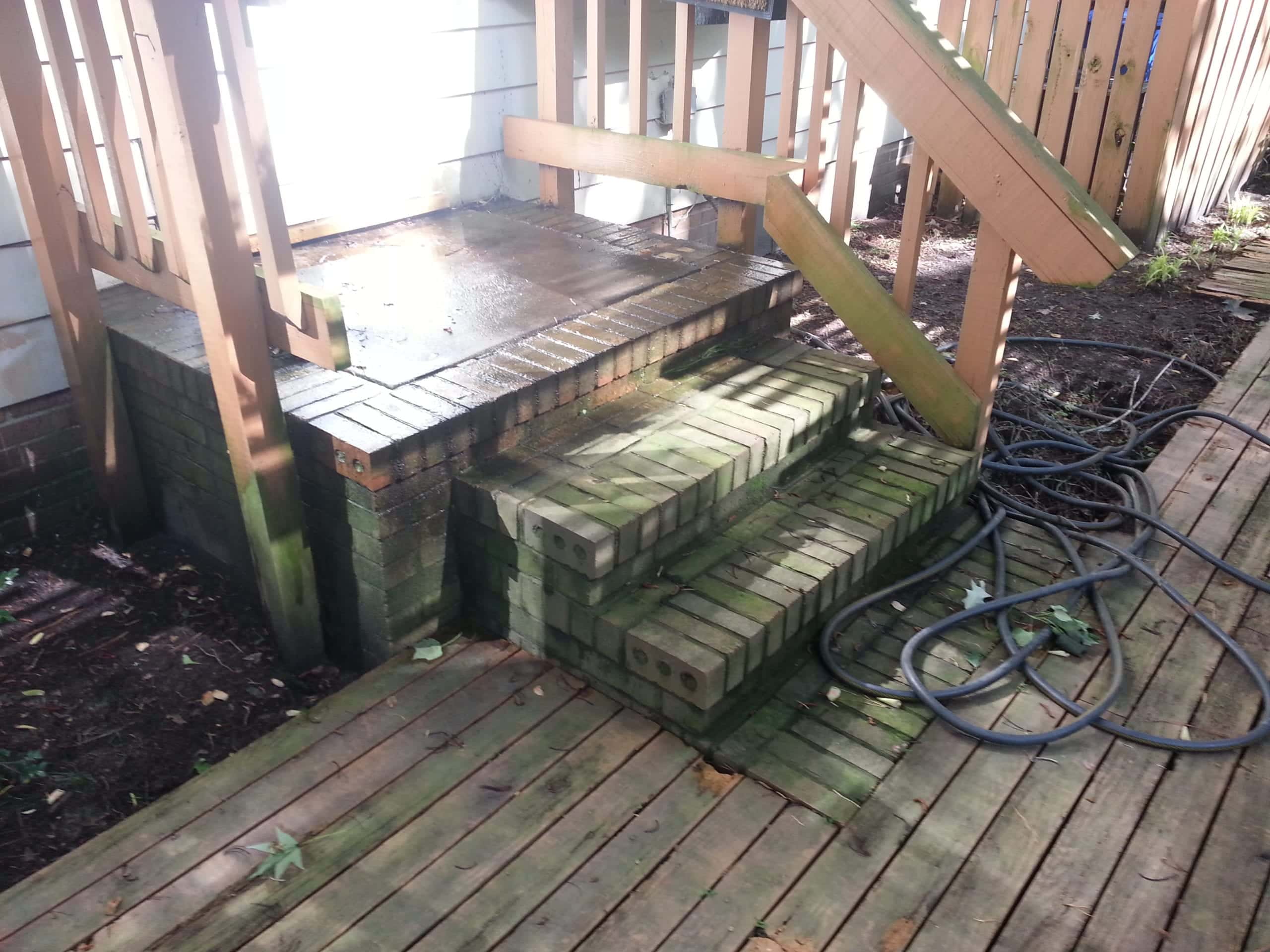 before deck cleaning in newport news, va