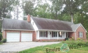 Roof Cleaning & Roof Stain Removal Before | Envirowash | Pressure Washing in Newport News & Yorktown VA