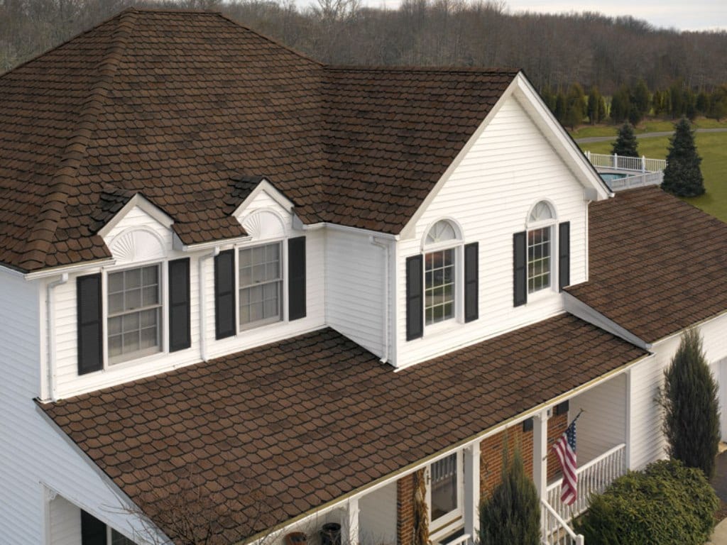 Brown Roof Big White House Brown Roof Big White House