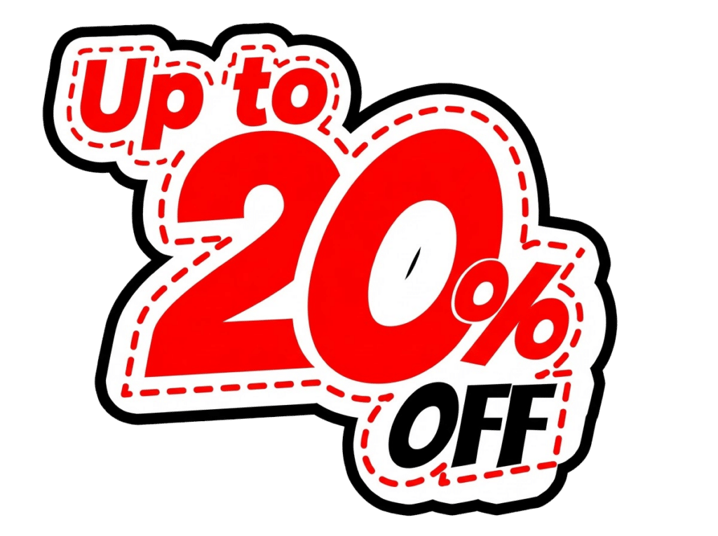 Up to 20% Off!