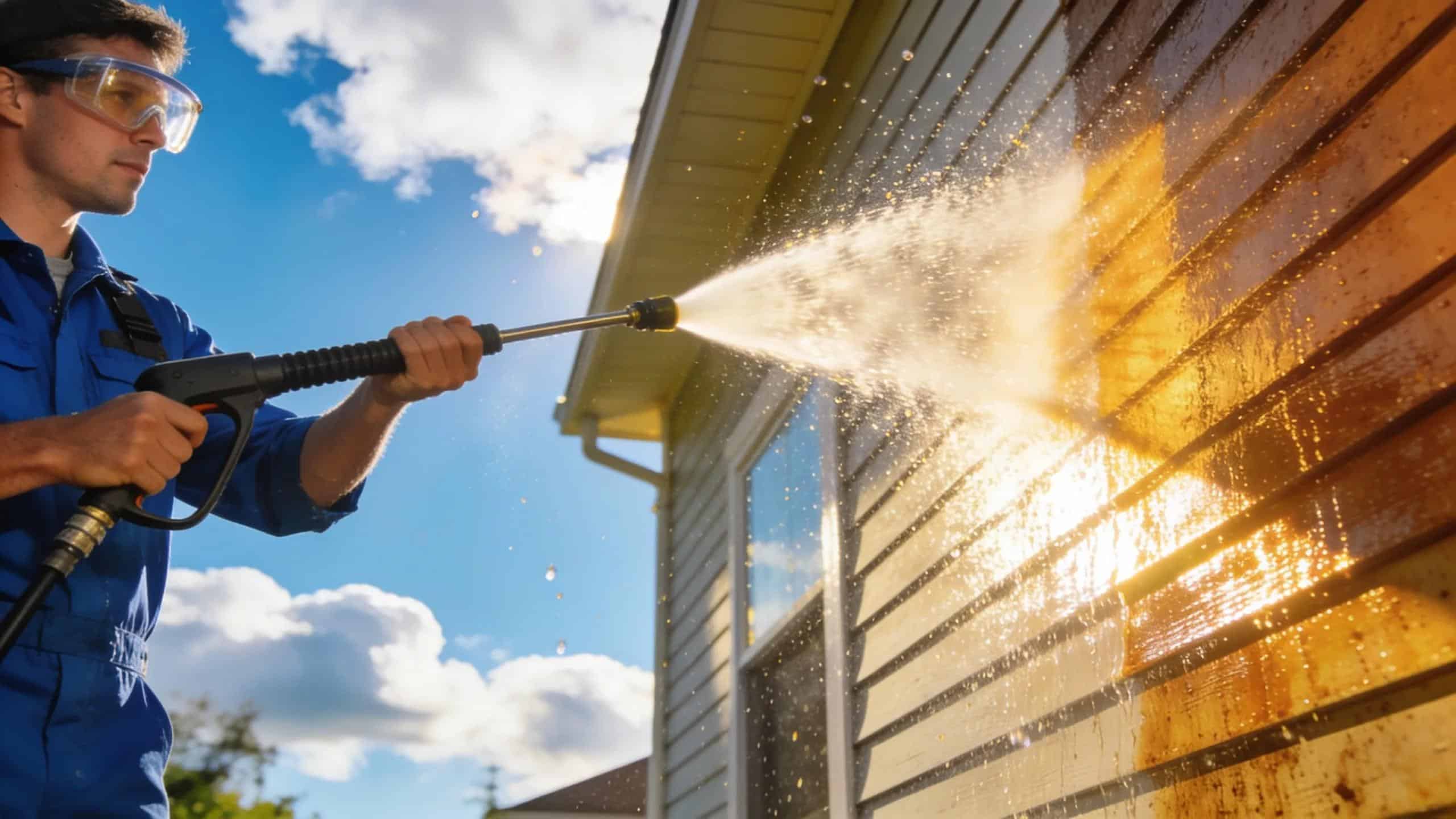 Professional pressure washing service revitalizing home exterior in Newport News&nbsp;| Envirowash