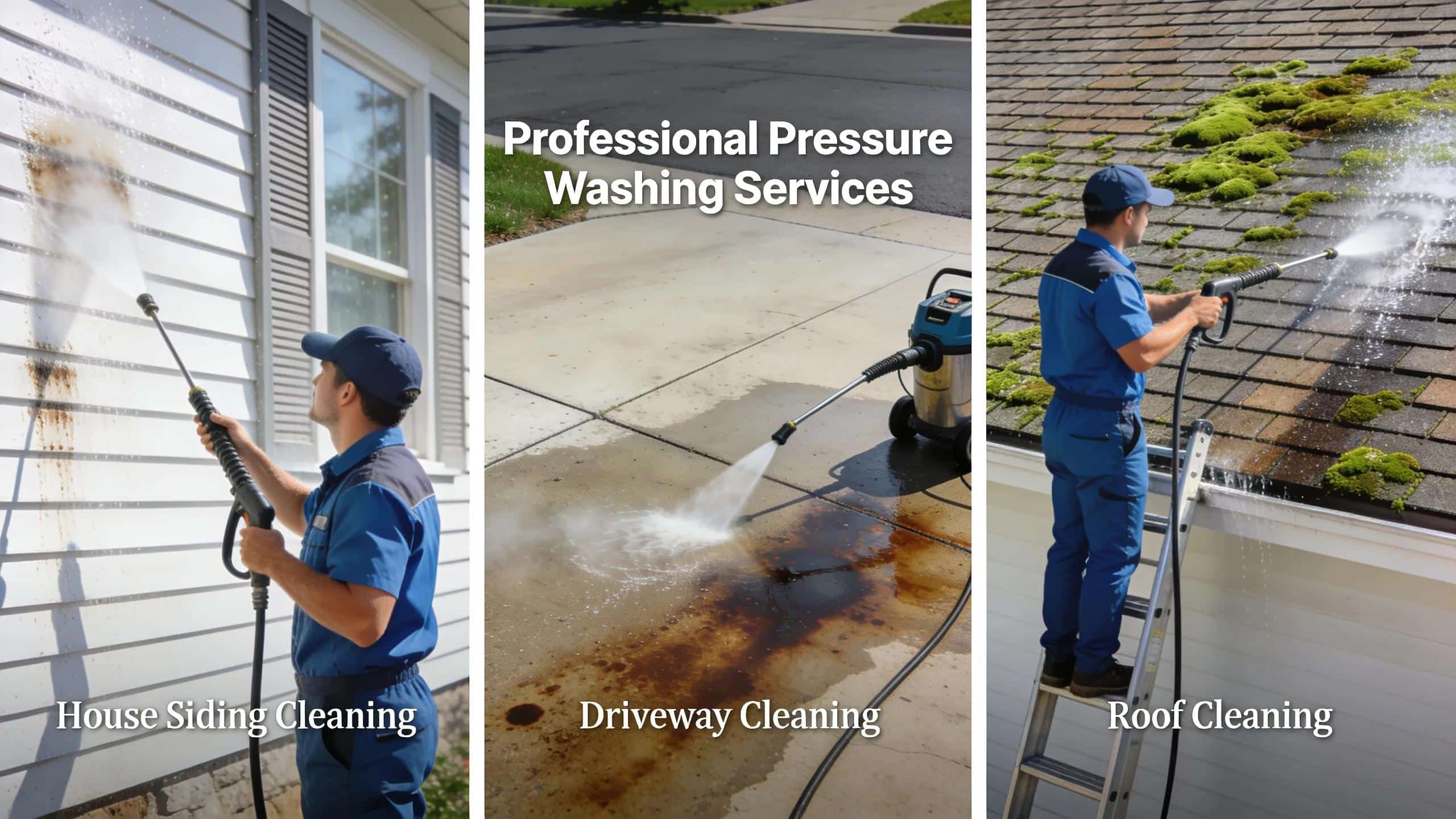 Overview of various professional pressure washing services offered for houses | Envirowash