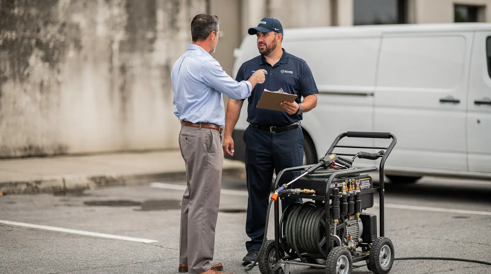 Property managers should verify the provider uses eco-friendly products and has insurance and trained technicians | Envirowash