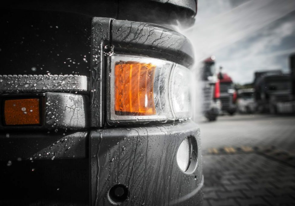 Washing Semi Truck Closeup | Envirowash | Pressure Washing in Newport News & Yorktown VA | Envirowash